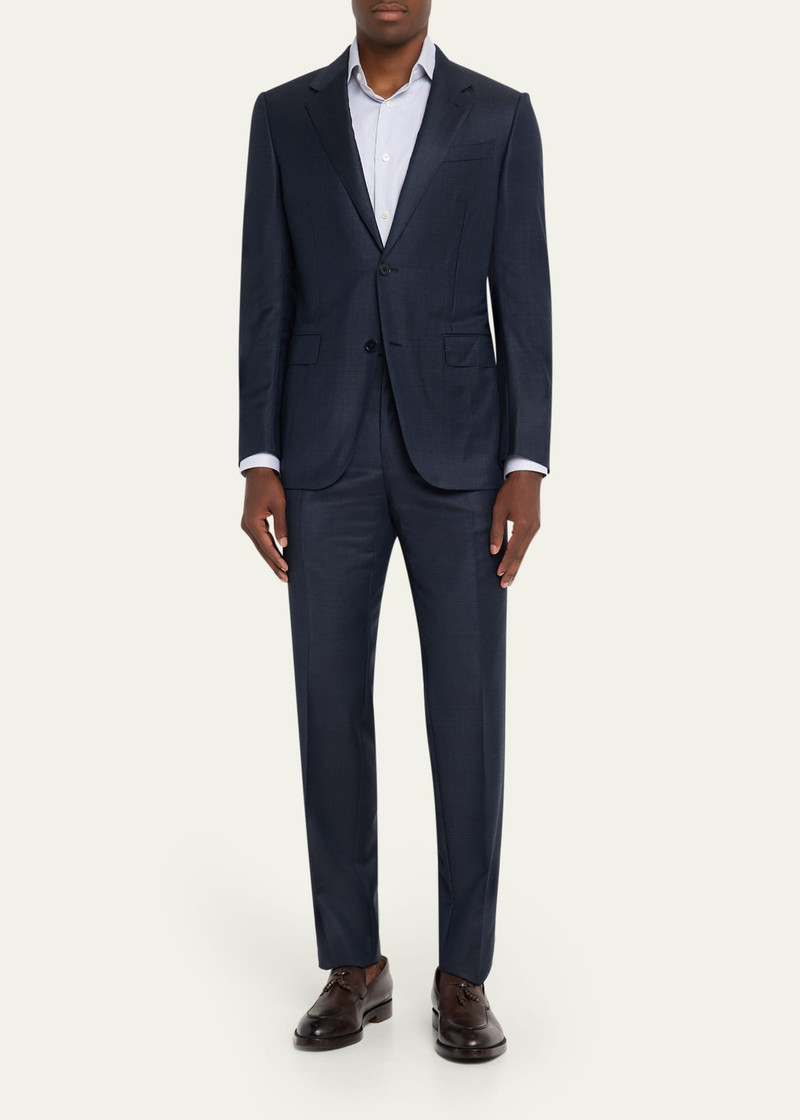 ZEGNA Men's Wool Tonal Plaid Two-Piece Suit outlook