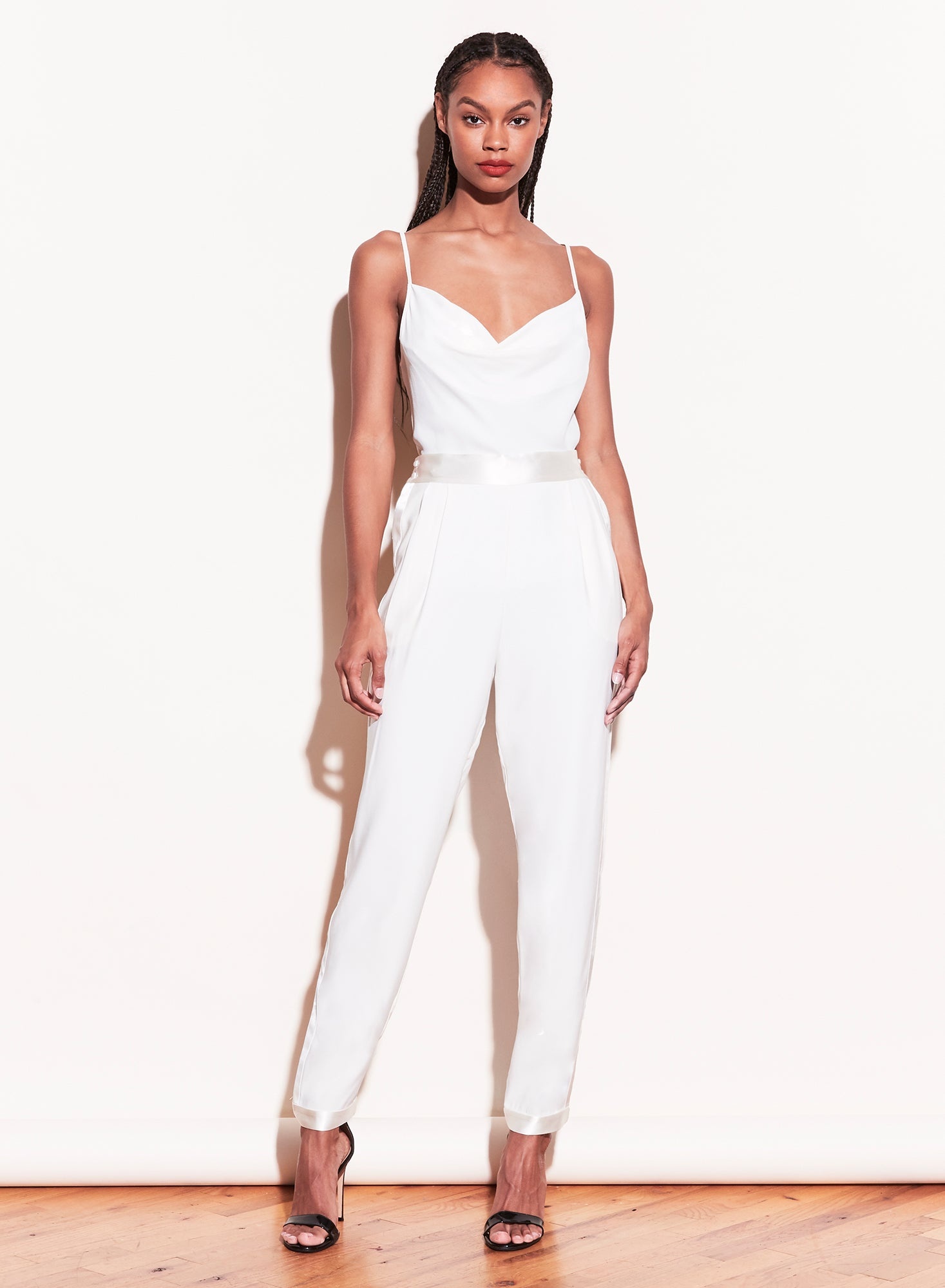Cowl Neck Spaghetti Strap Cami - 3