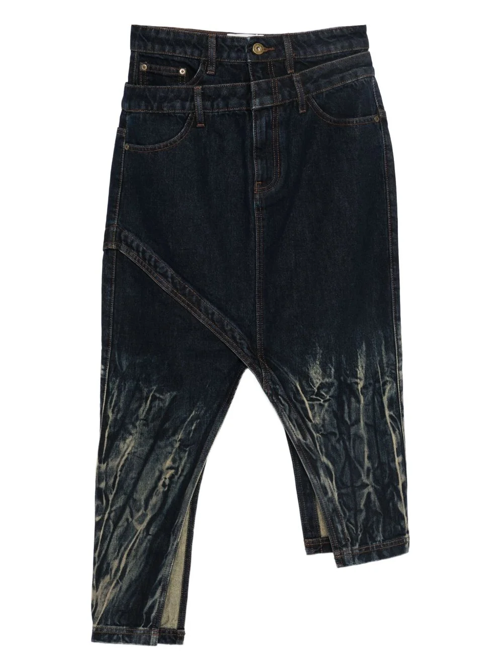 tie-dye midi skirt - 1