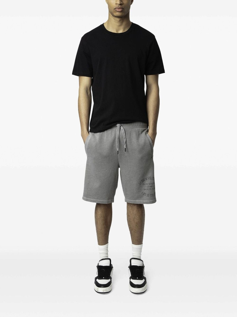 Zadig & Voltaire organic-cotton track shorts outlook