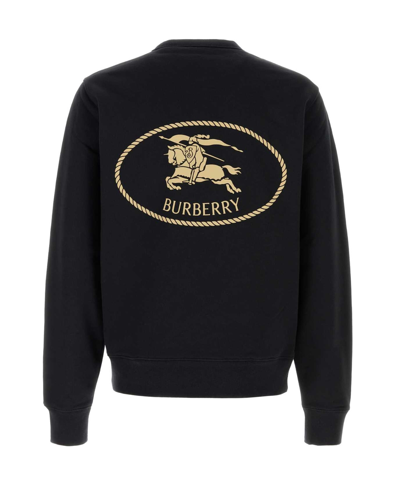 Black Cotton Sweatshirt - 2