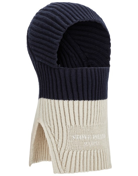 N02XD STONE ISLAND MARINA_PRINTED PURE WOOL FULL RIB BLUE - 1