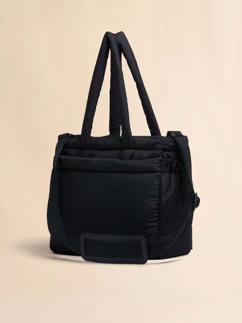 BLACK PUFF E/W TOTE BAG - 3