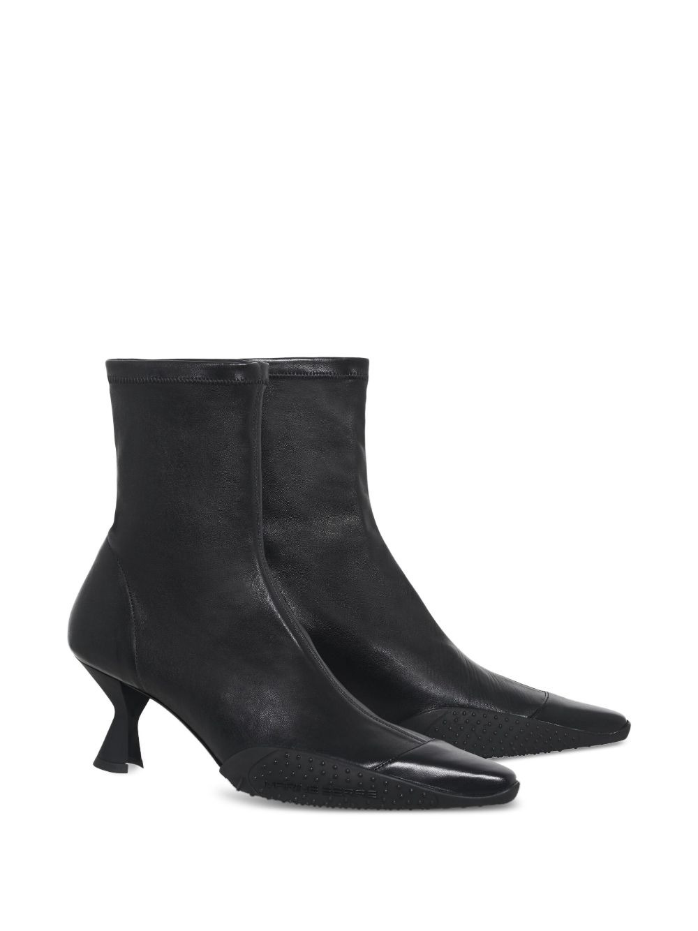 pointed-toe sculpted-heel boots - 2