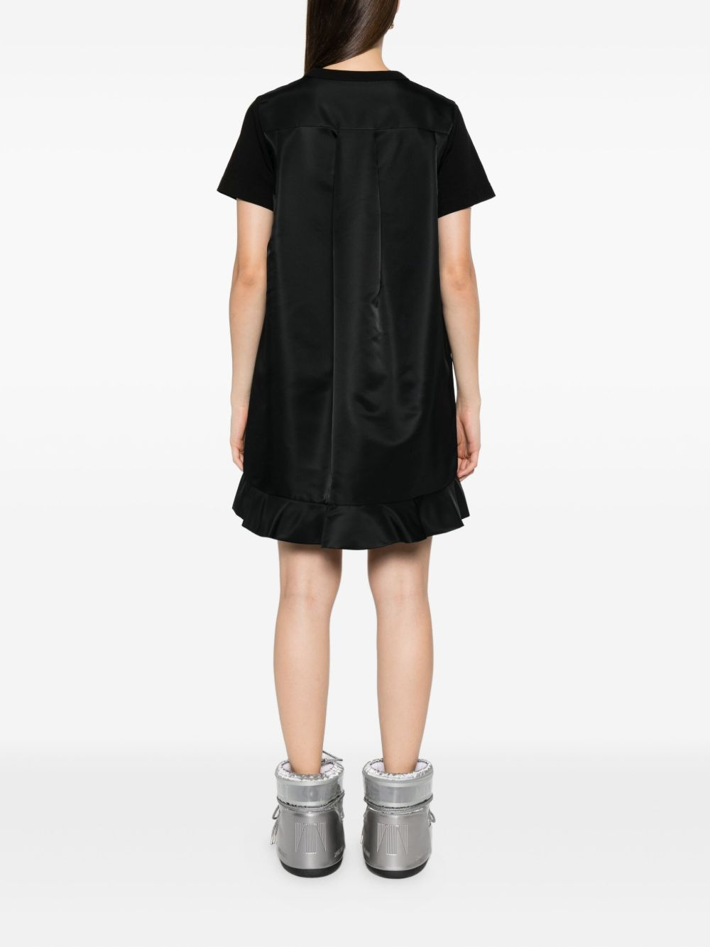 Sacai Women Cotton And Nylon Mini Dress - 3