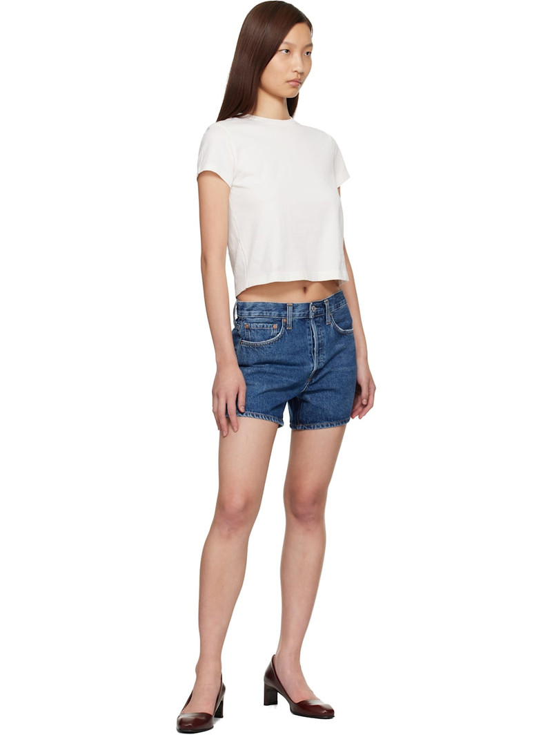 AGOLDE Off-White Adine Shrunken T-shirt outlook