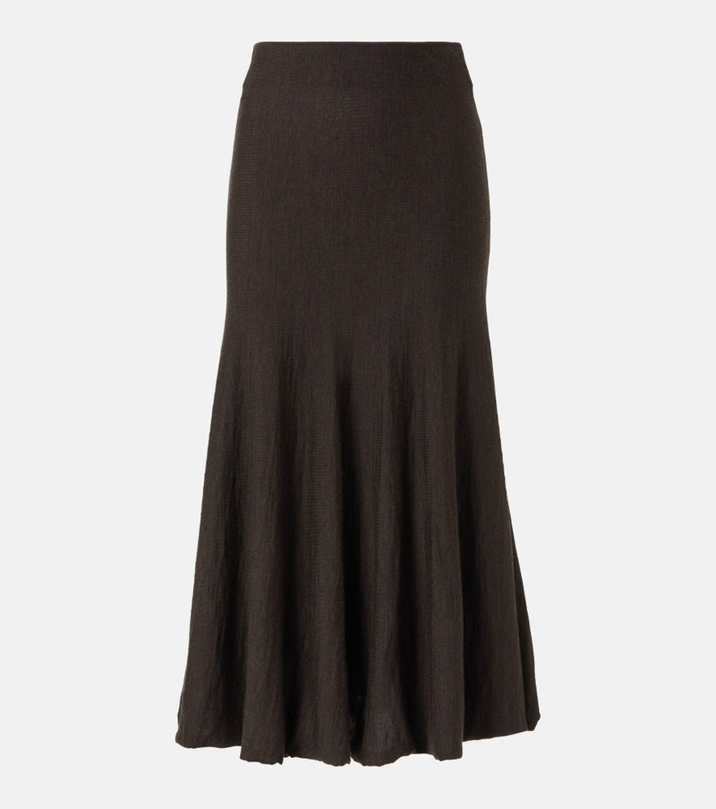 Mayu wool midi skirt - 1