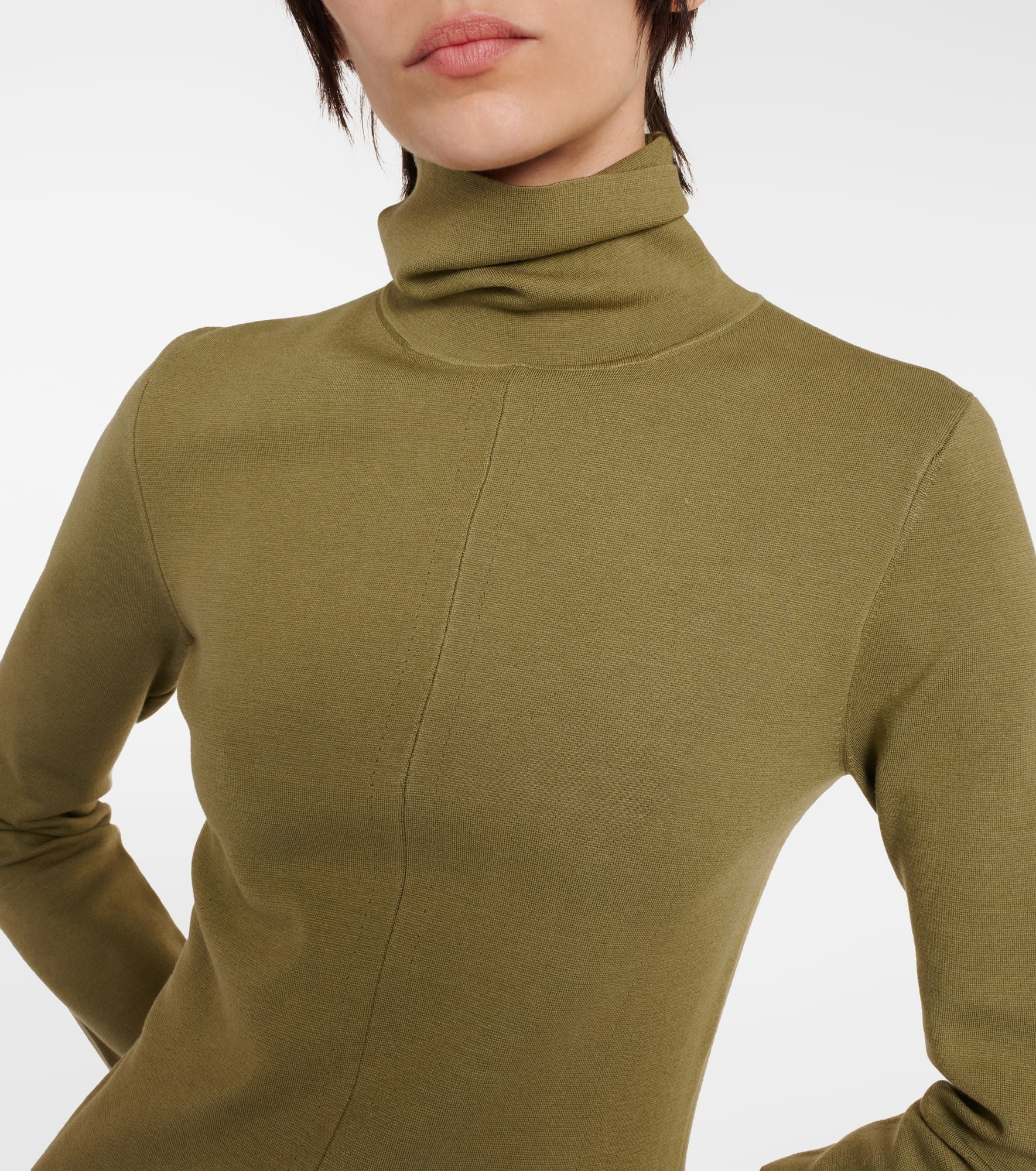 Silk-blend midi dress - 4