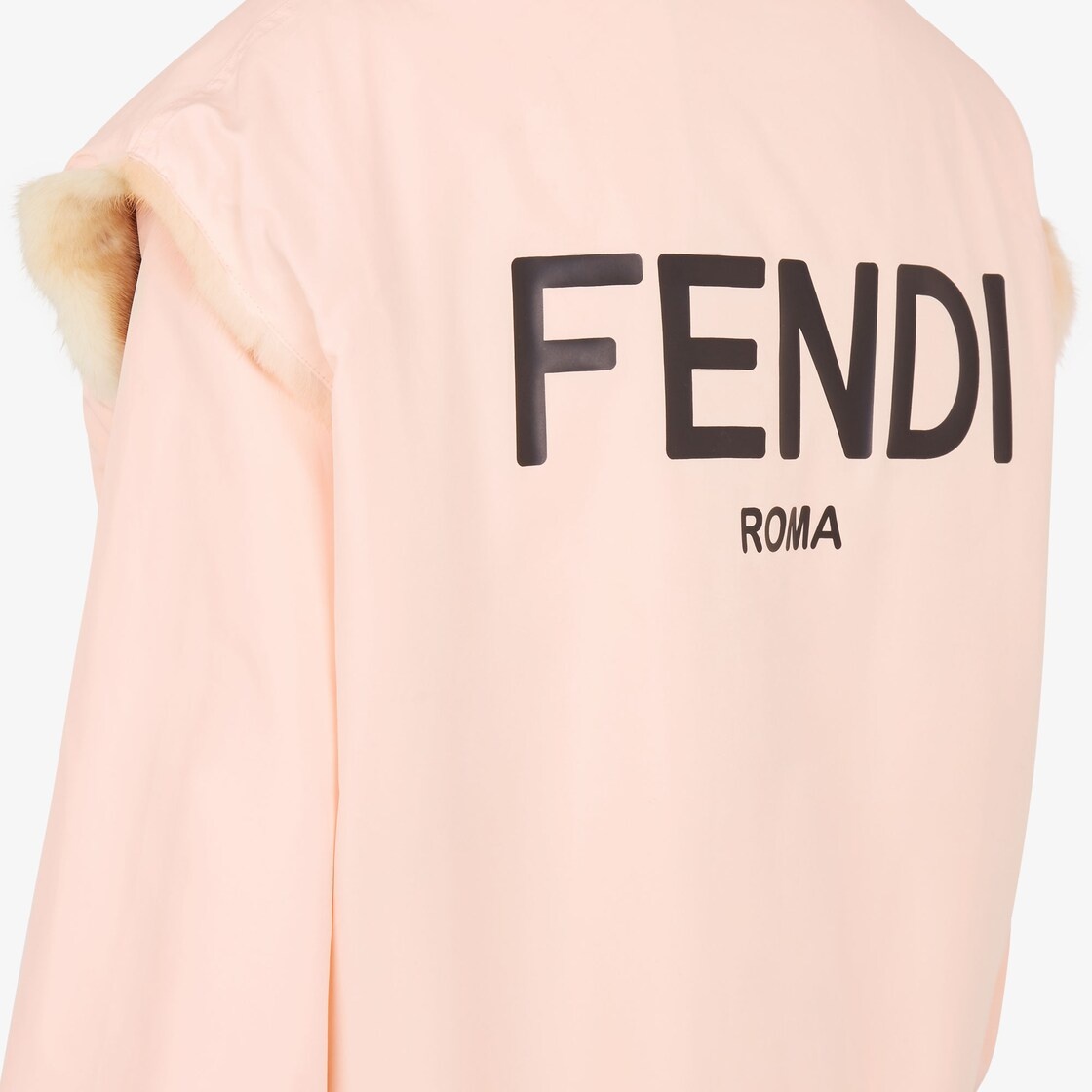 Mink and pink nylon vest - 4