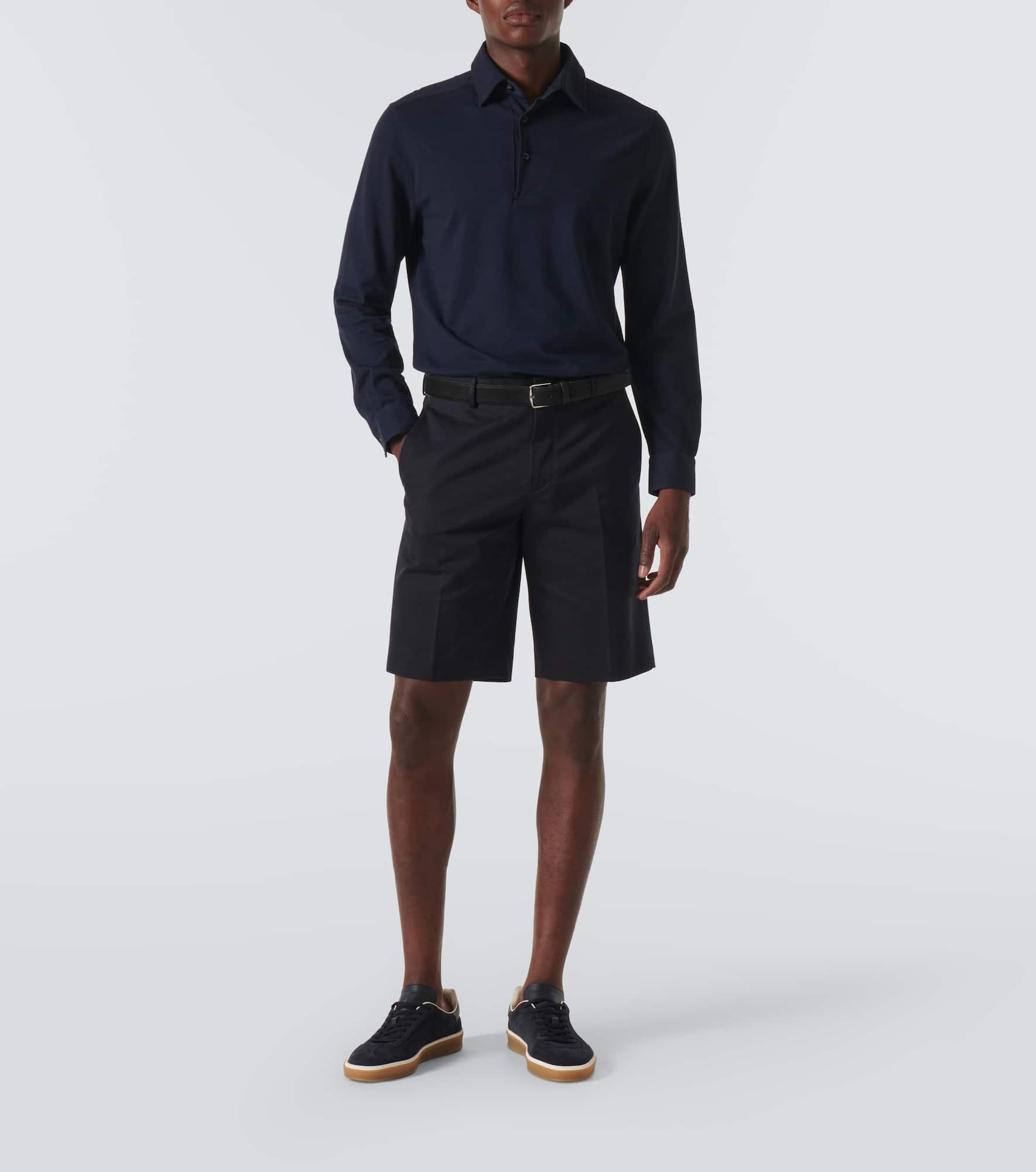 Cotton piqué polo shirt - 2