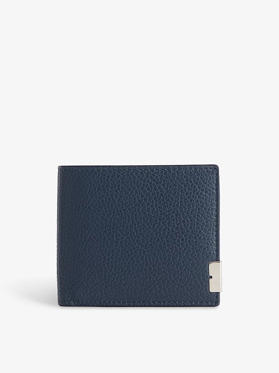 B Cut leather bifold wallet - 1