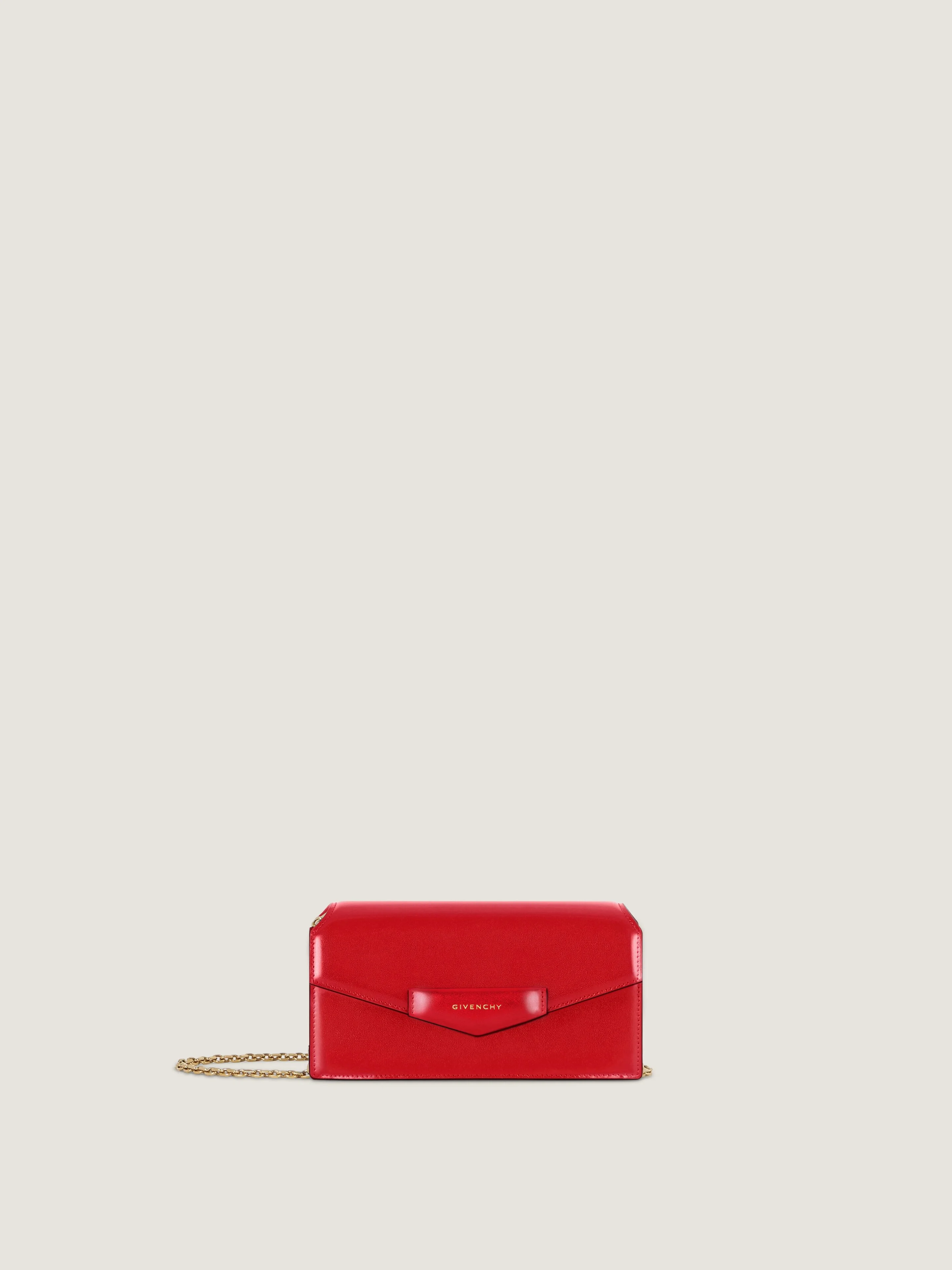 ANTIGONA WALLET ON CHAIN IN BOX LEATHER - 1