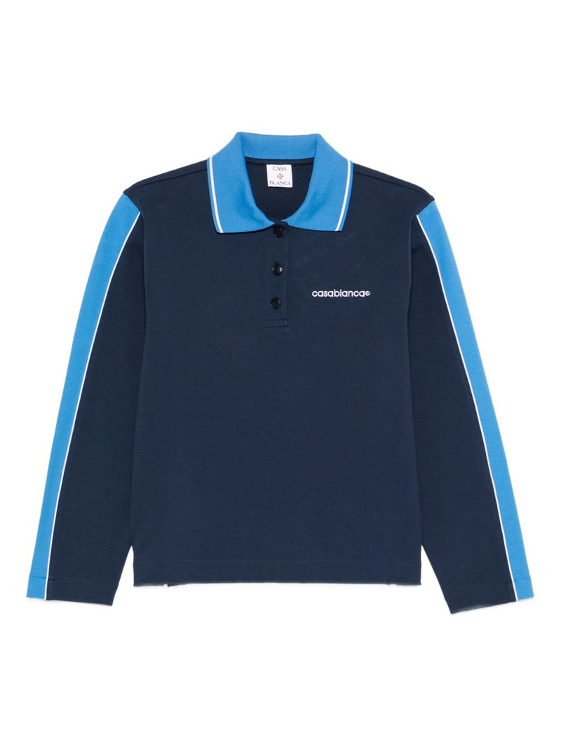 long-sleeve stripe polo shirt 1