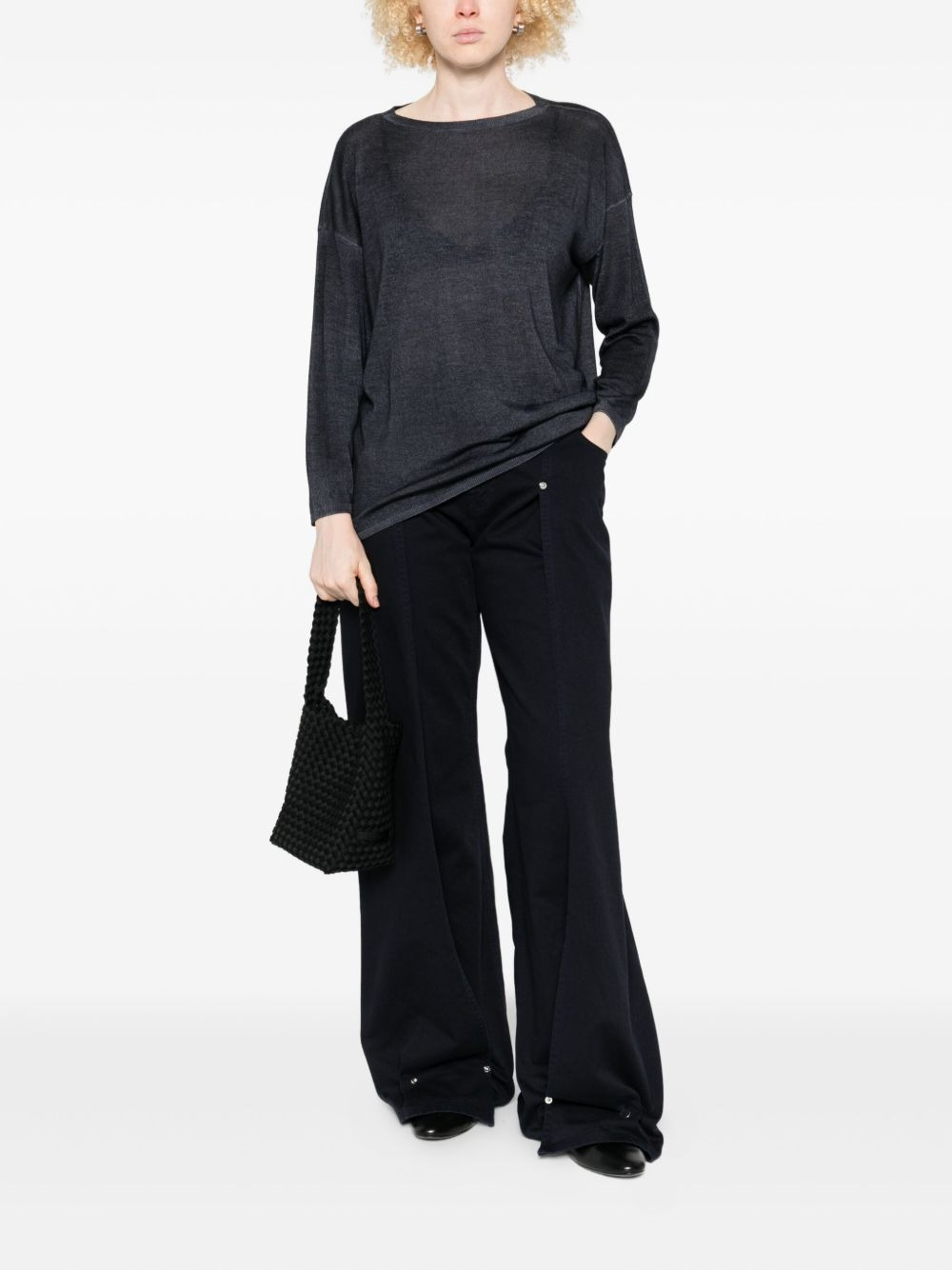 three-quarter sleeve sweater - 2