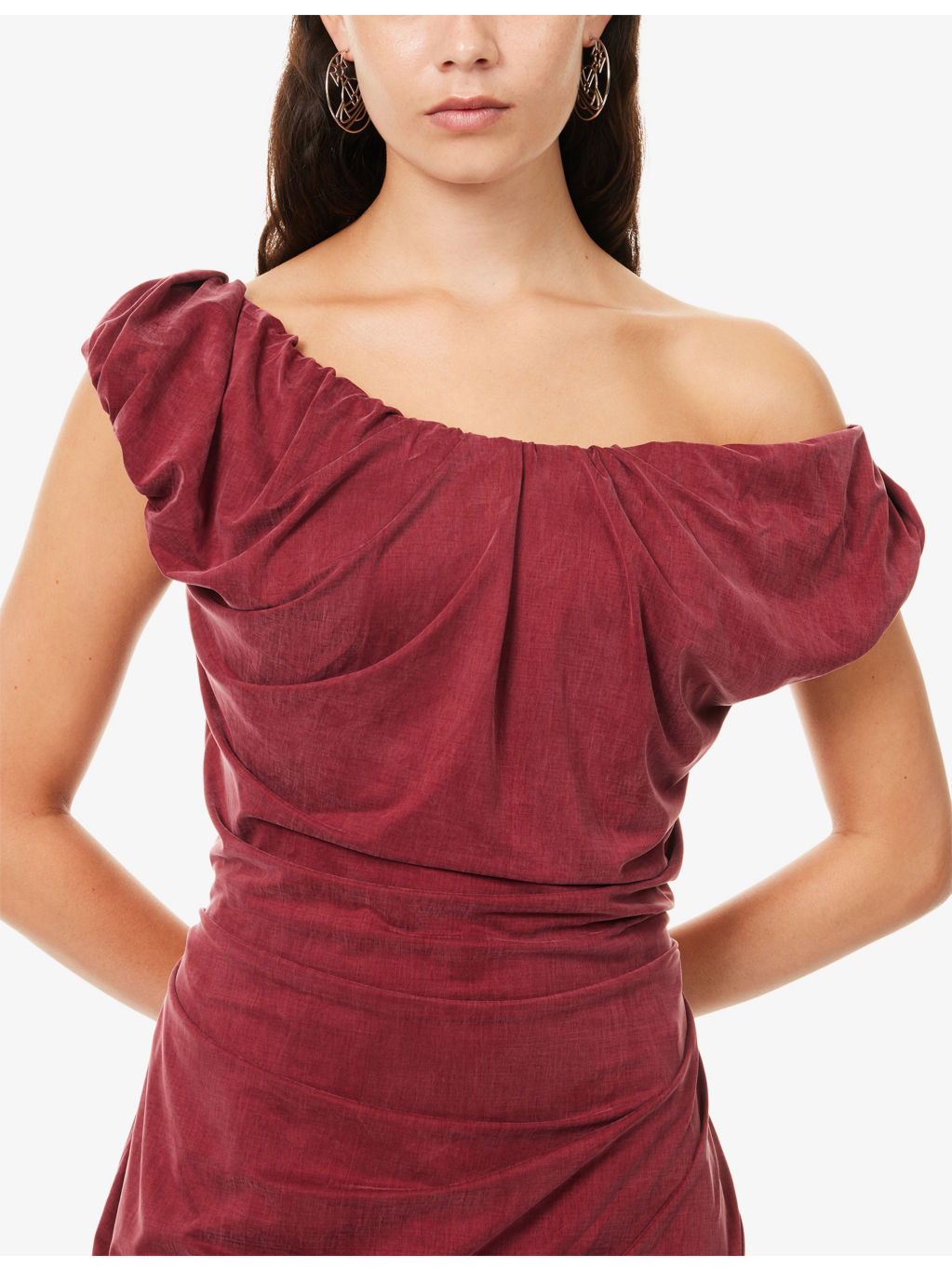Ginnie Draped Stretch-Jersey Mini Dress - 5