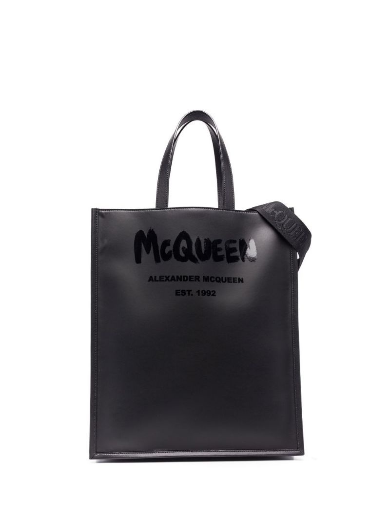 logo-print tote bag - 1