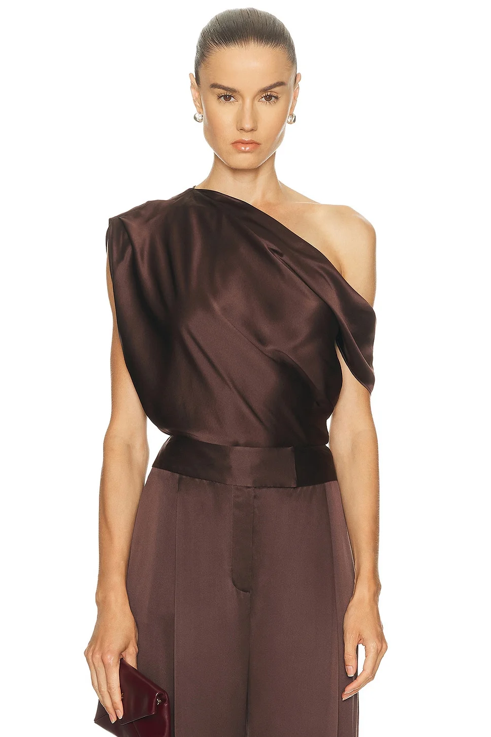 Asymmetrical Drape Top - 1