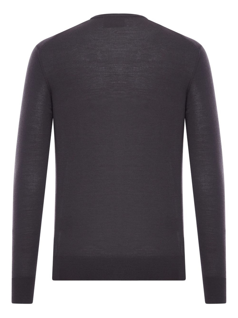 GIORGIO ARMANI wool crew-neck sweater outlook