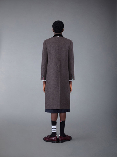 Thom Browne Shetland Elongated Sack Overcoat outlook