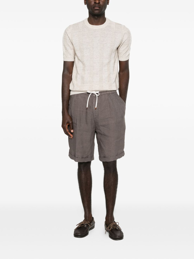 Brunello Cucinelli ribbed short-sleeve T-shirt outlook