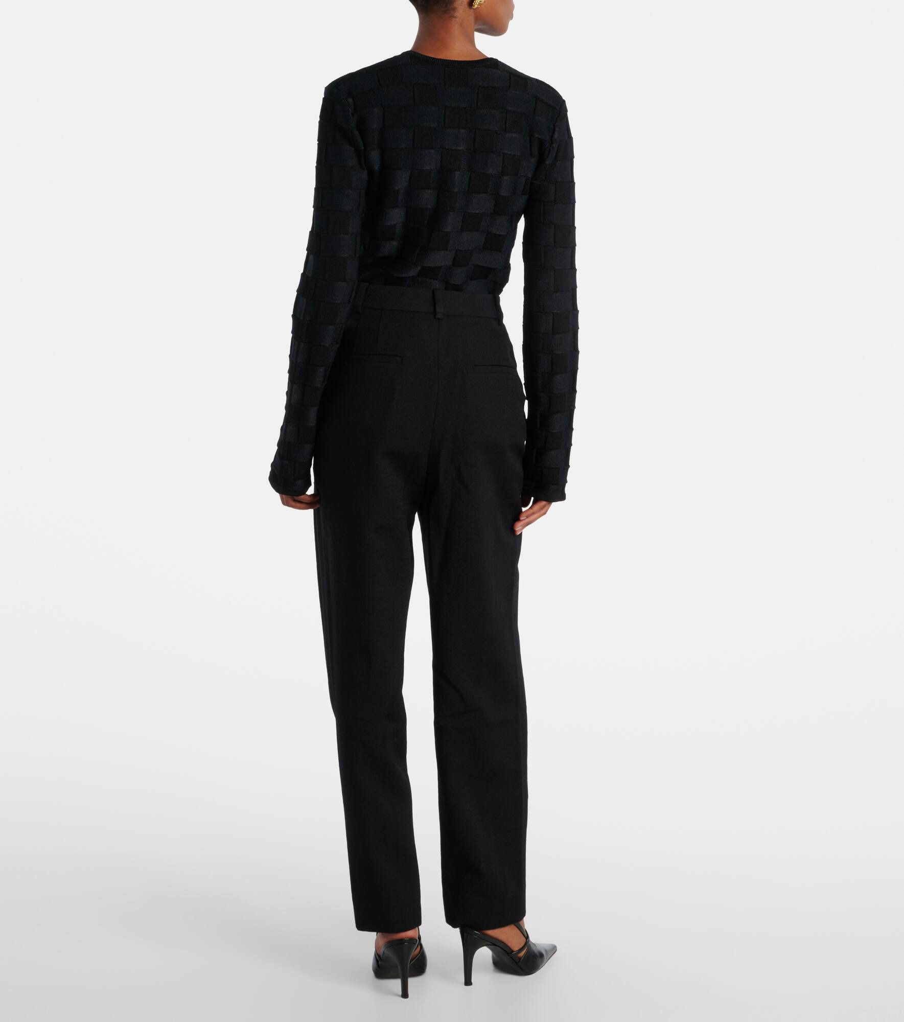 Robena virgin wool straight pants - 3