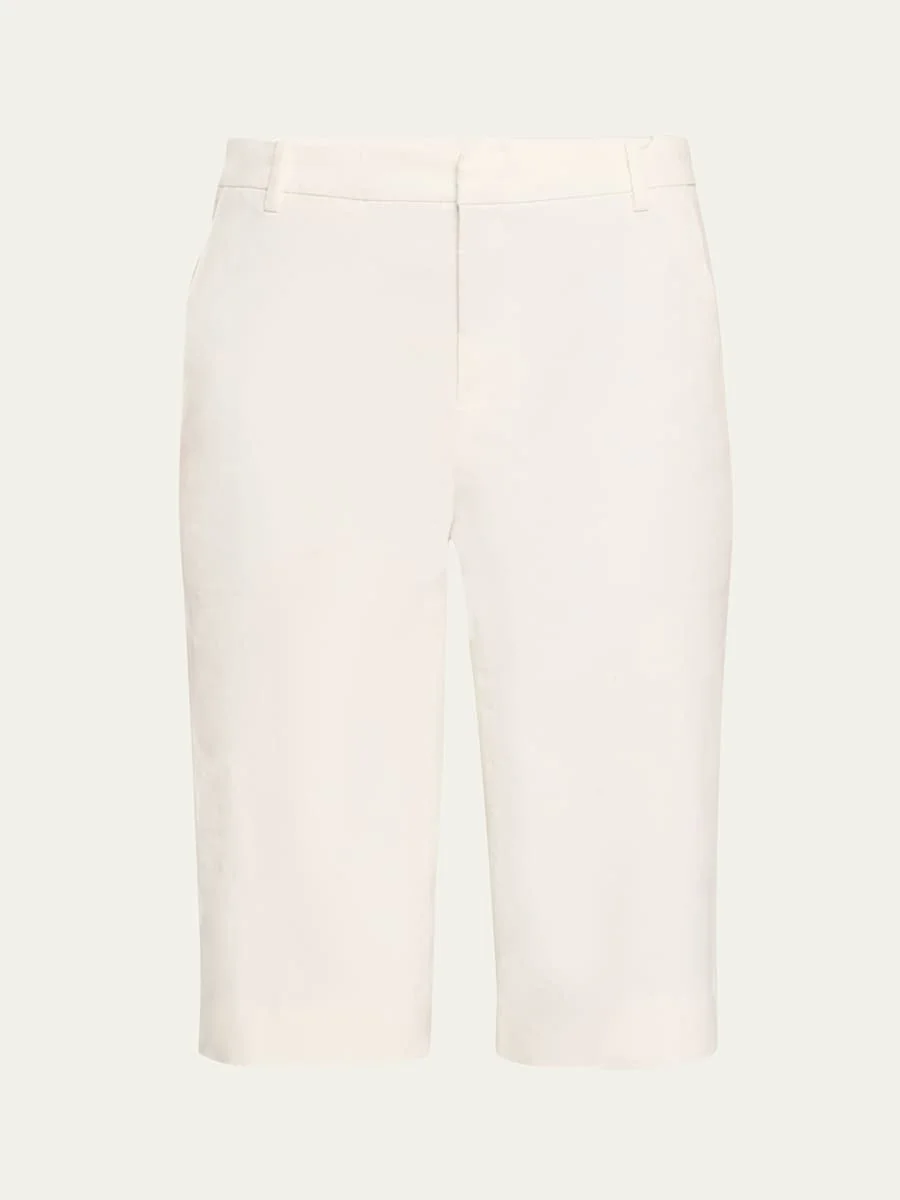 Mid-Rise Chino Shorts - 1