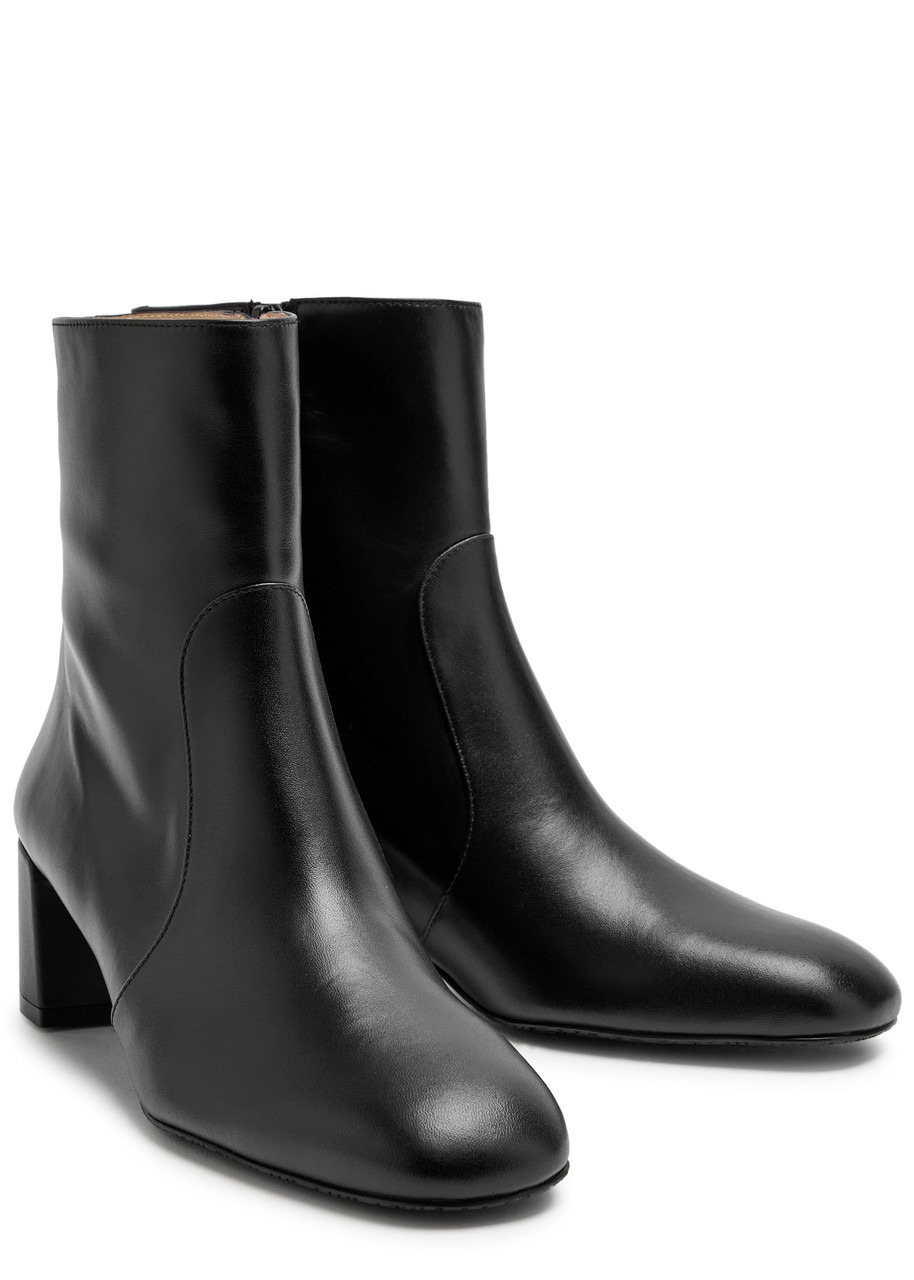 Stuart Weitzman Maeve 50 Leather Ankle Boots - 3