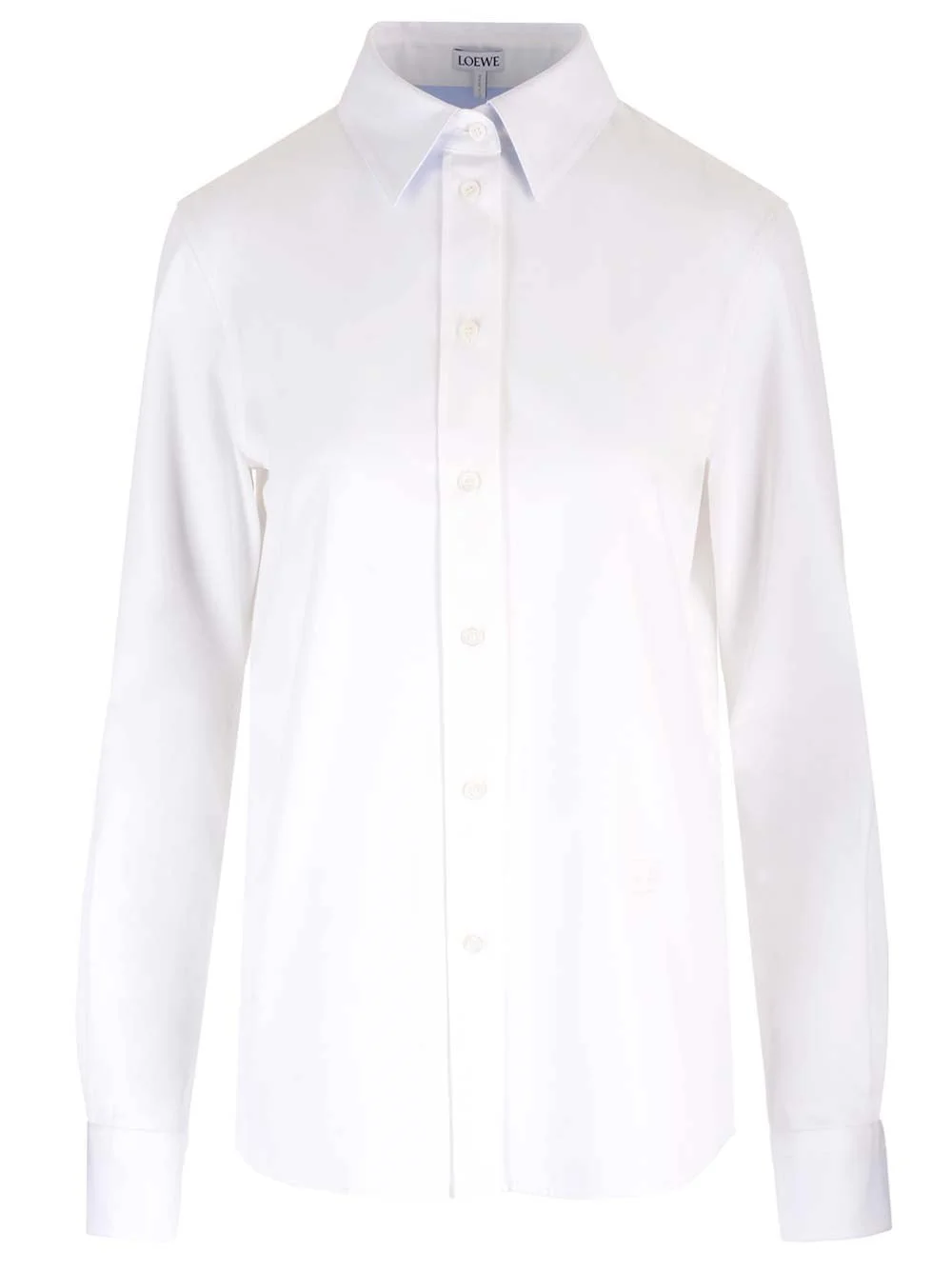 Loewe Women White Cotton Twill Shirt - 1