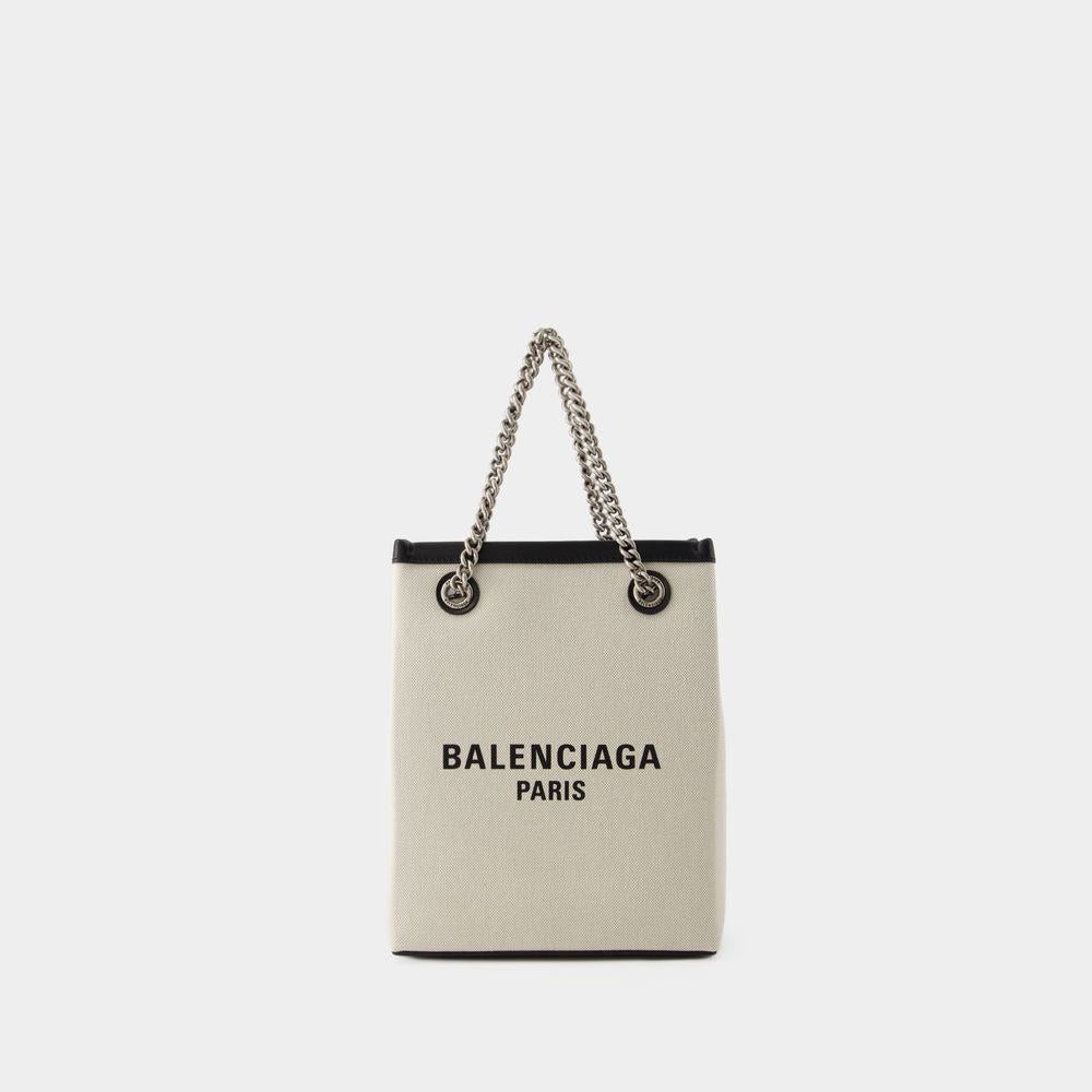 【関税&送料込】Balenciaga Porta Cellulare Duty Free BALENCIAGA Canvas Calfskin Duty Free Phone Holder Bag
