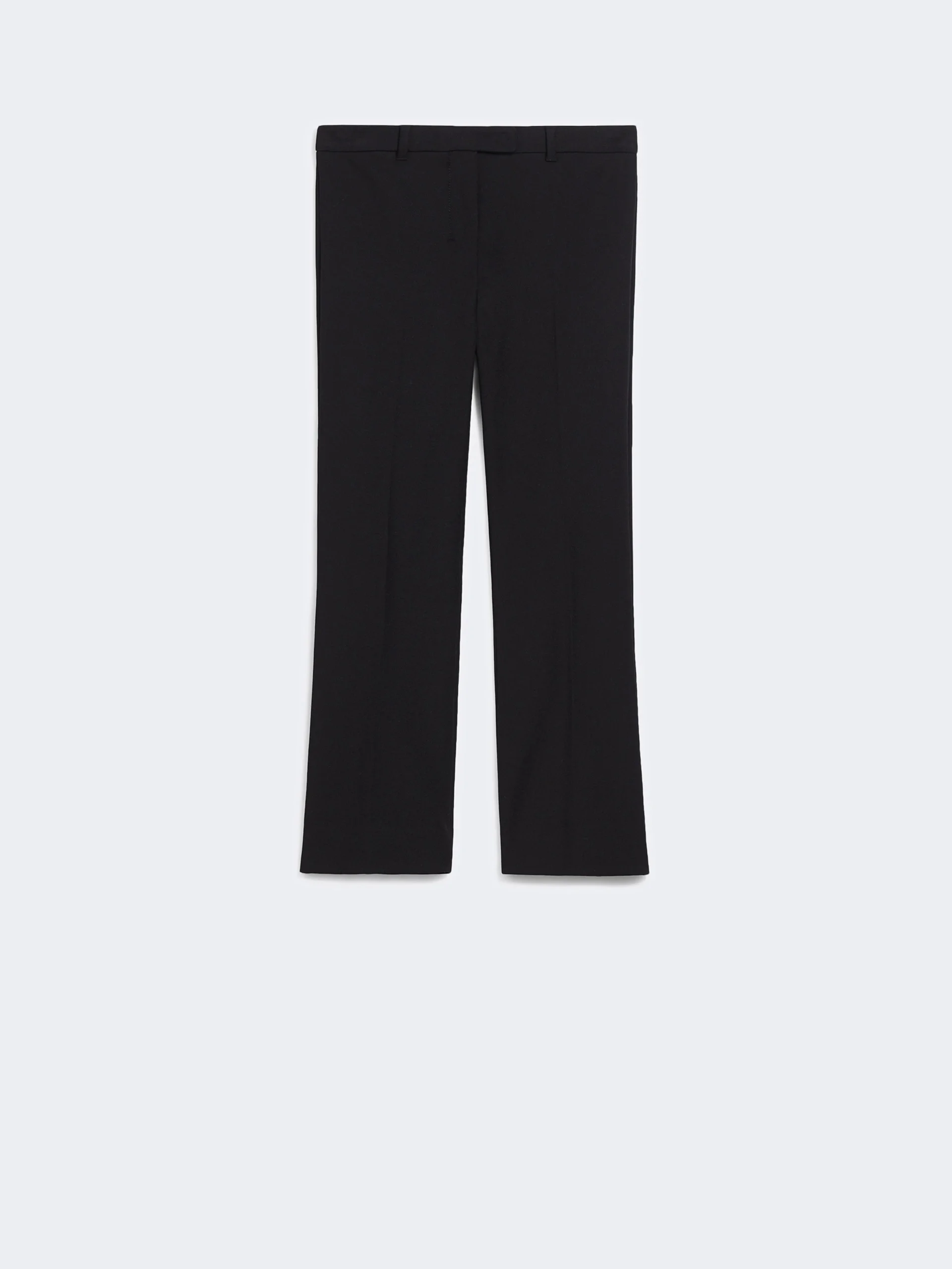 UMANITA Stretch cotton-blend trousers - BLACK - 1