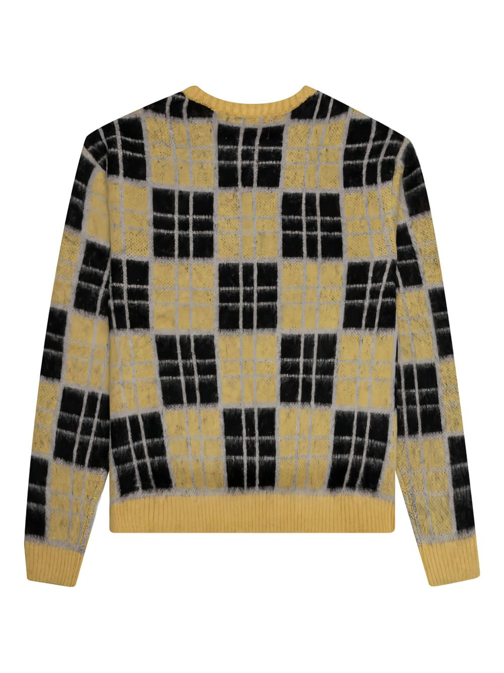 checked mohair sweater - 2