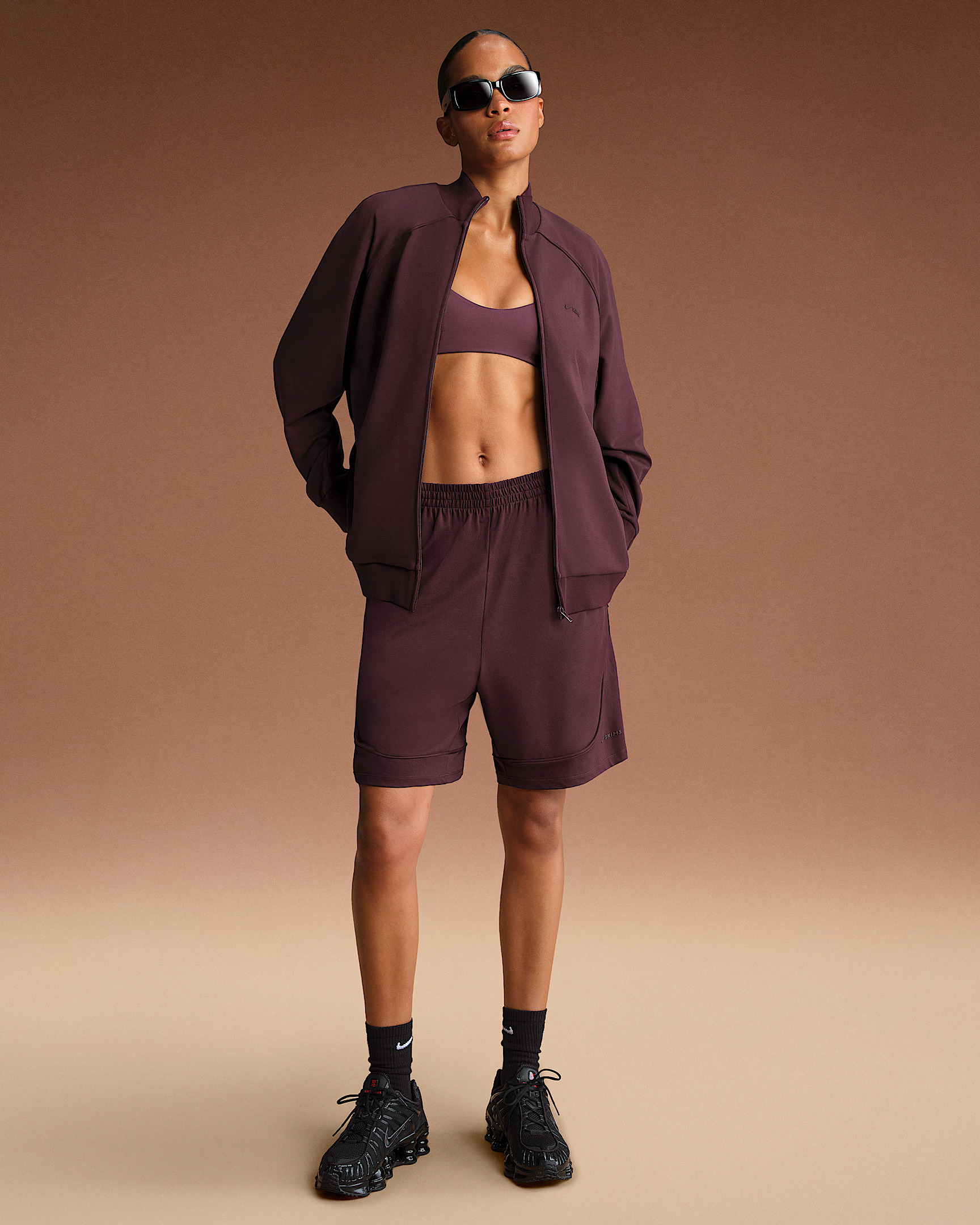 NikeSKIMS Matte Tricot Women's Oversized Full-Zip Track Jacket - 4