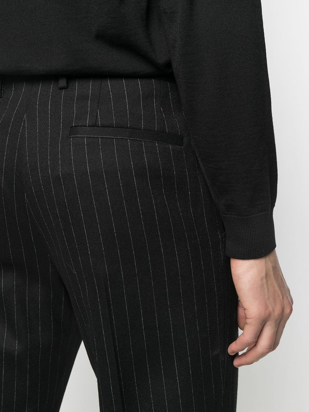 cropped pinstripe trousers - 5