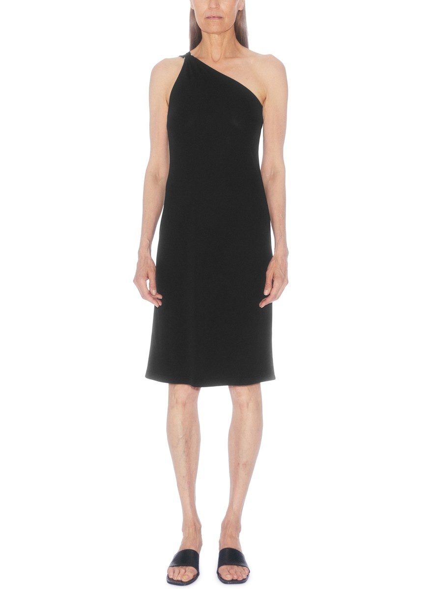 One shoulder jersey dress - 2