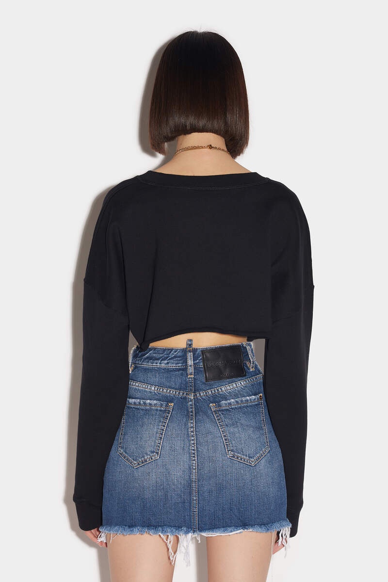 CERESIO 9 CROP SWEATER - 2