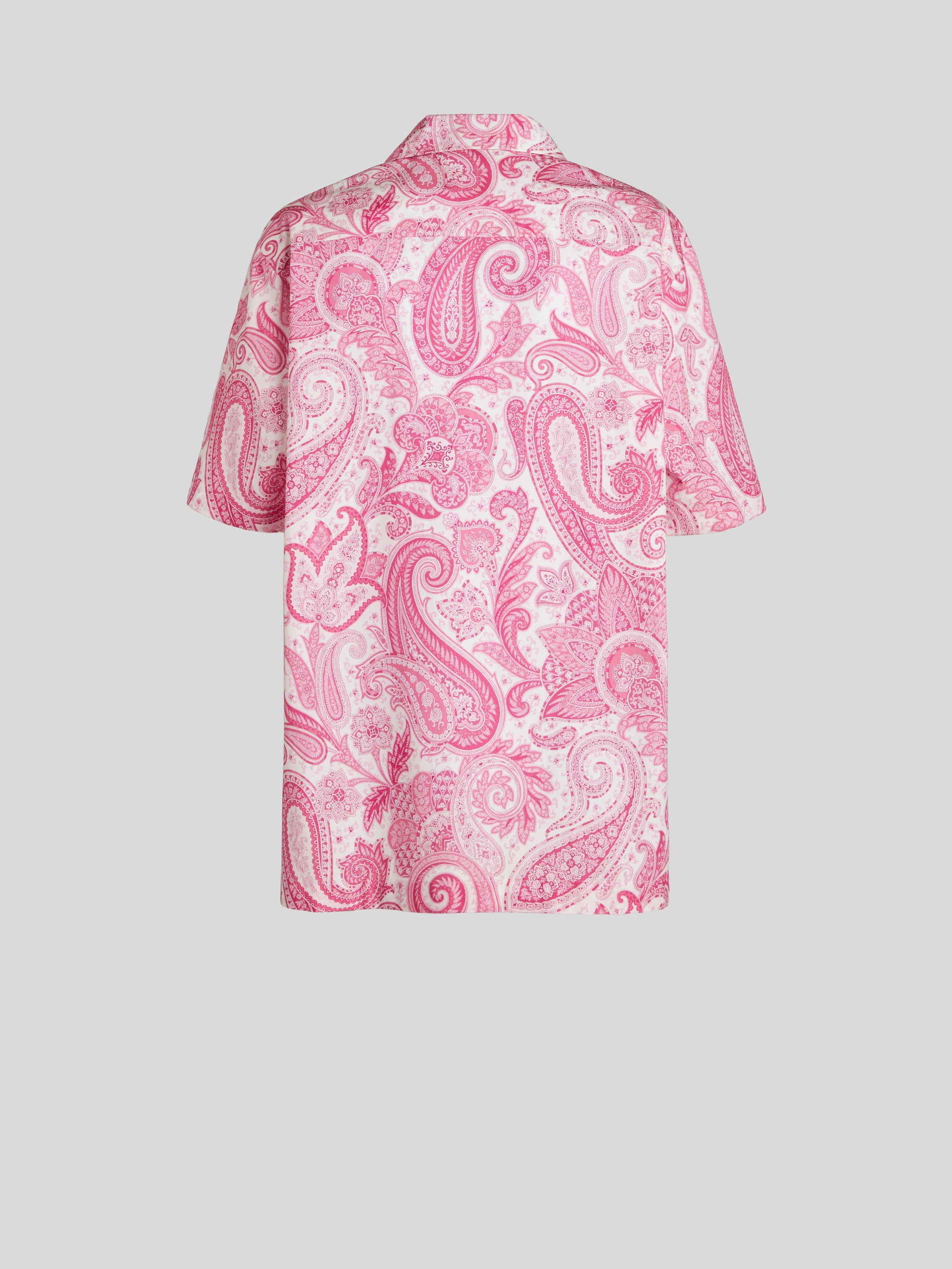 SHORT-SLEEVED LIQUID PAISLEY BEACH SHIRT - 5