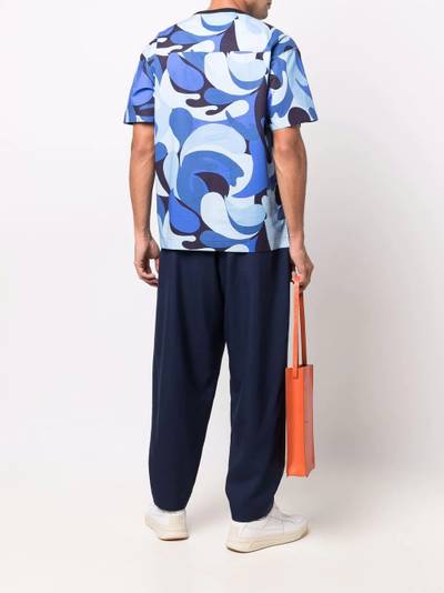 Marni panelling camouflage-print T-shirt outlook