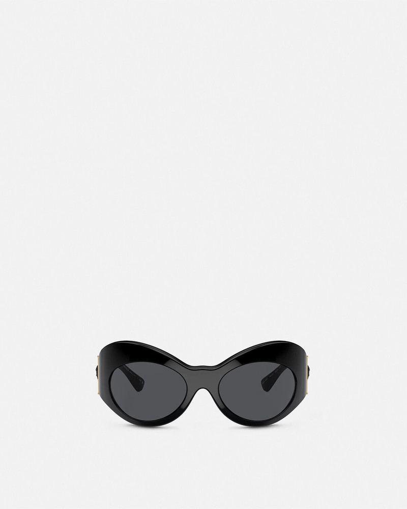 VERSACE Oval Shield Sunglasses outlook