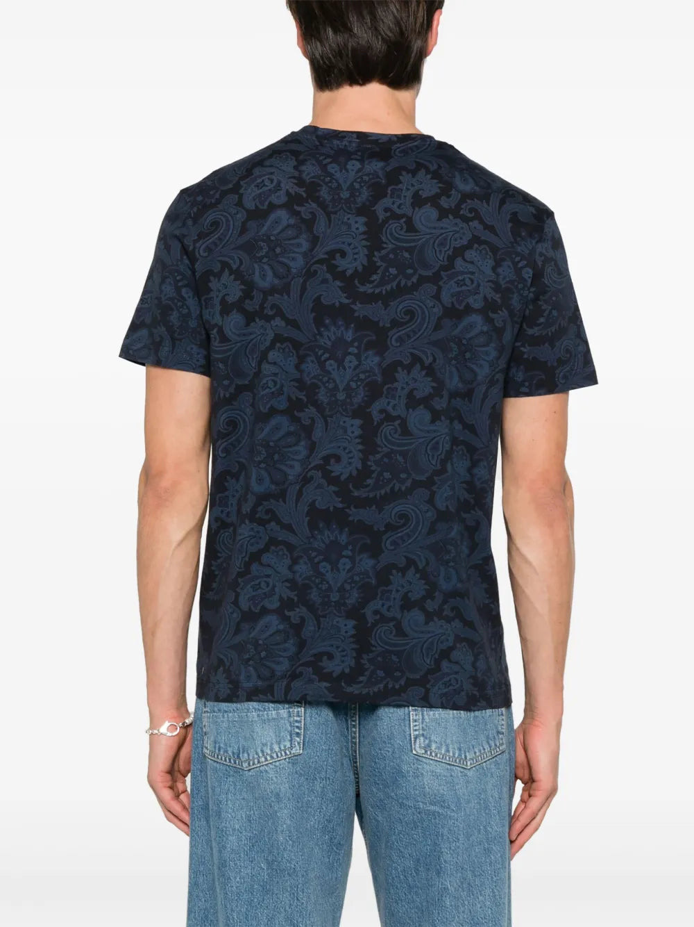 Etro Men T-Shirt With Paisley Print - 4