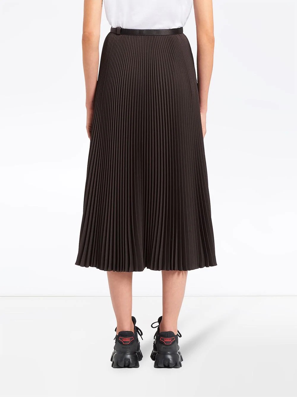 A-line pleated skirt - 4