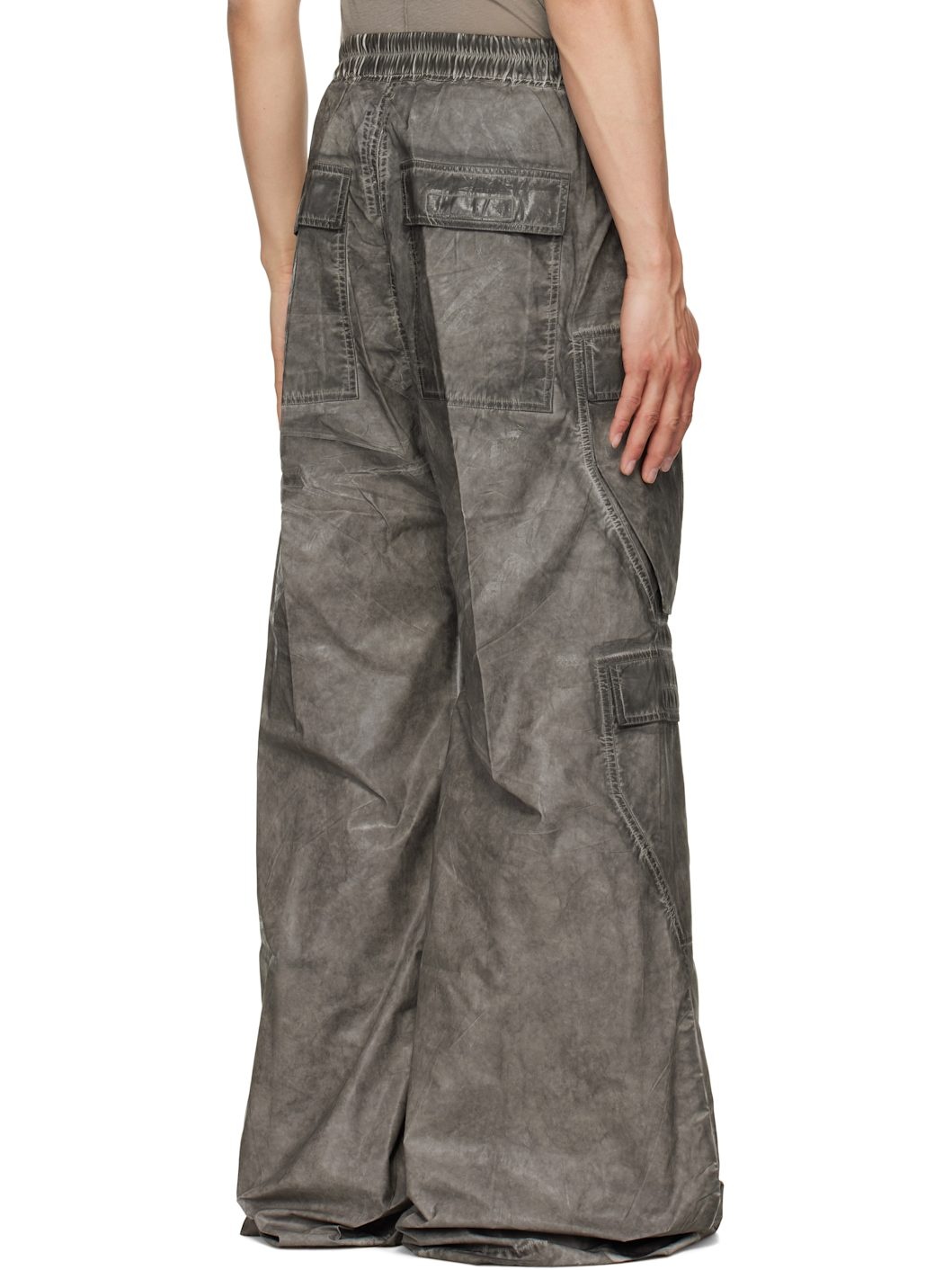 Gray Hollywood Double Cargo Jumbo Belas Pants - 3