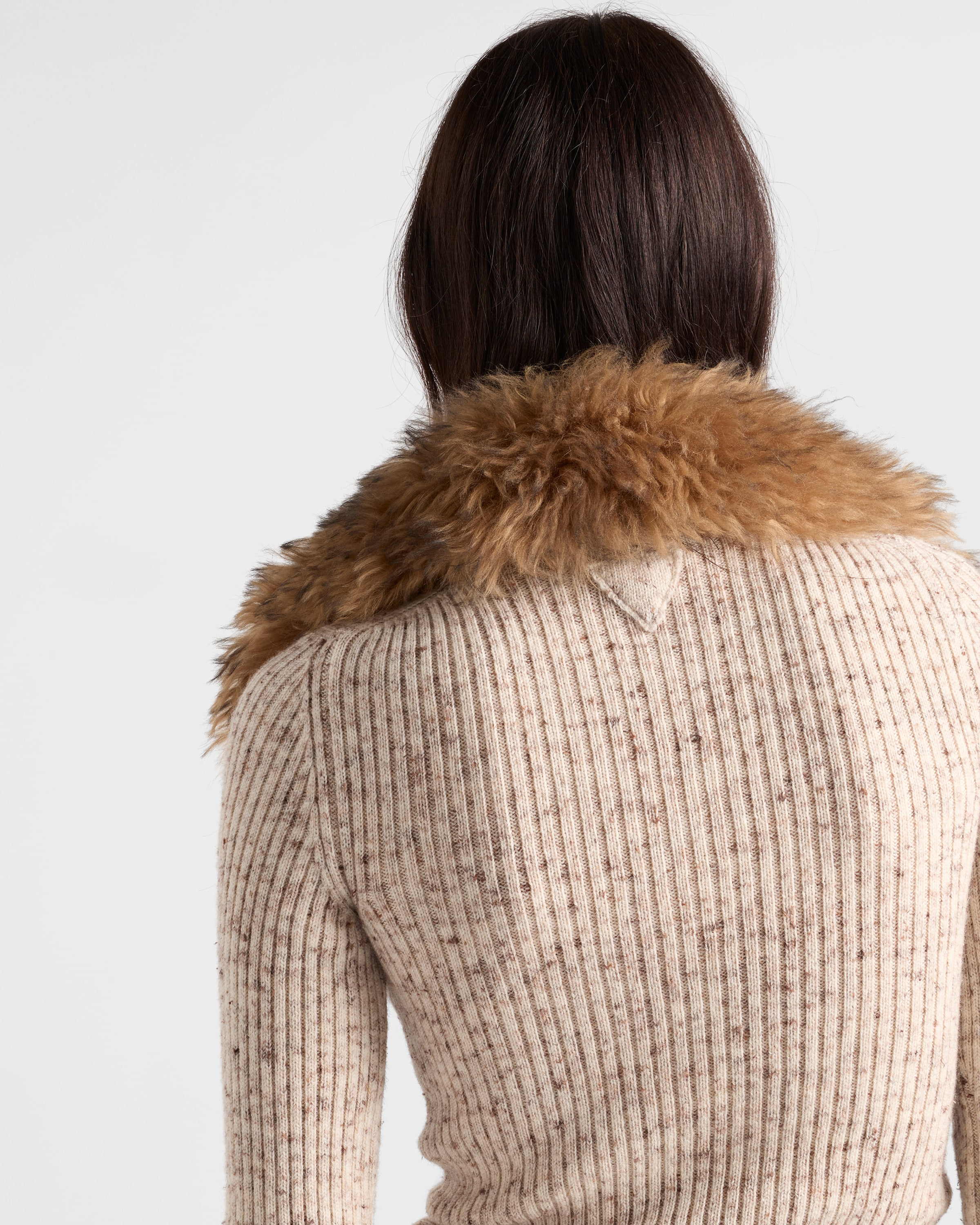 Wool and linen polo sweater - 6