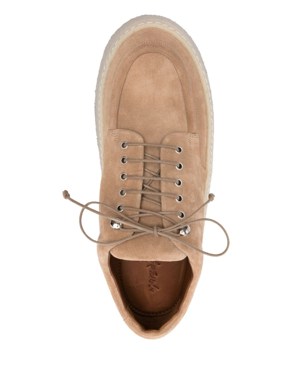 lace-up platform derby shoes - 4