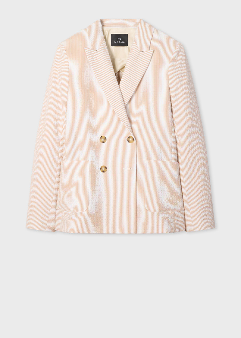 Paul Smith Women's Stripe Seersucker Two Piece Suit outlook