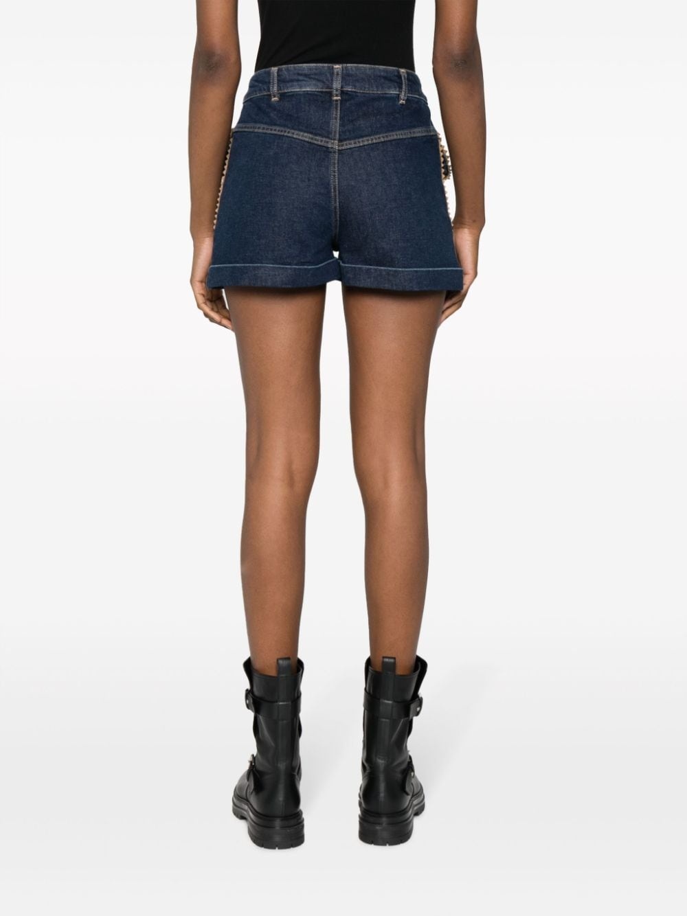 Passementer denim shorts - 4