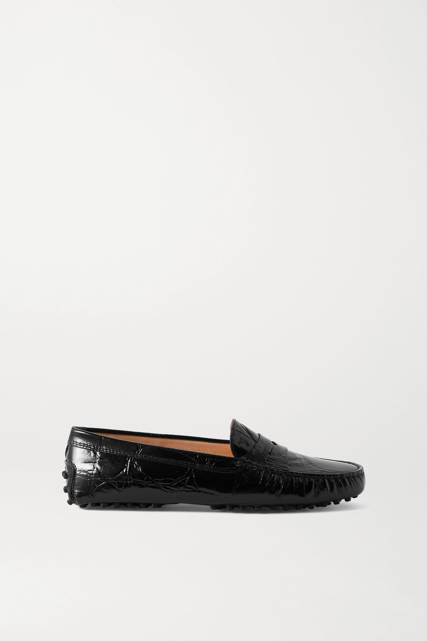 Gommino croc-effect leather loafers - 1