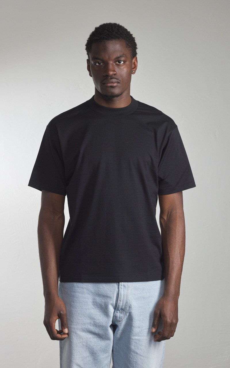 KAPTAIN SUNSHINE SUVIN SUPIMA TUBE TEE LIGHT BLACK outlook