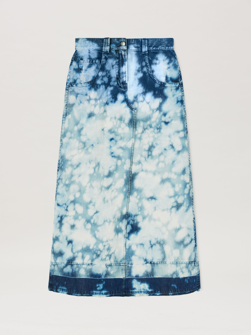 Denim Long Skirt 1