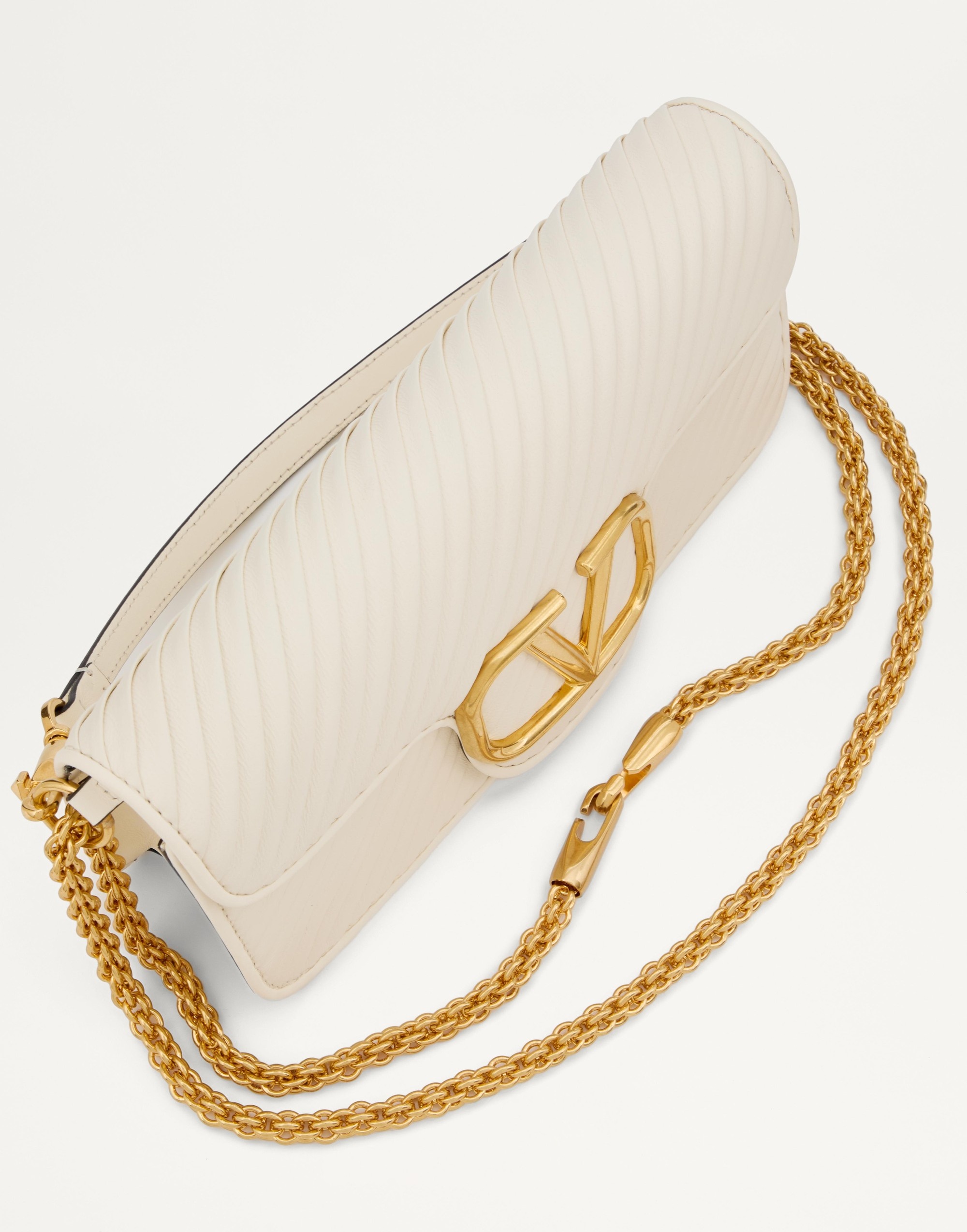VALENTINO GARAVANI LOCÒ SHOULDER BAG IN PLEATED NAPPA - 6