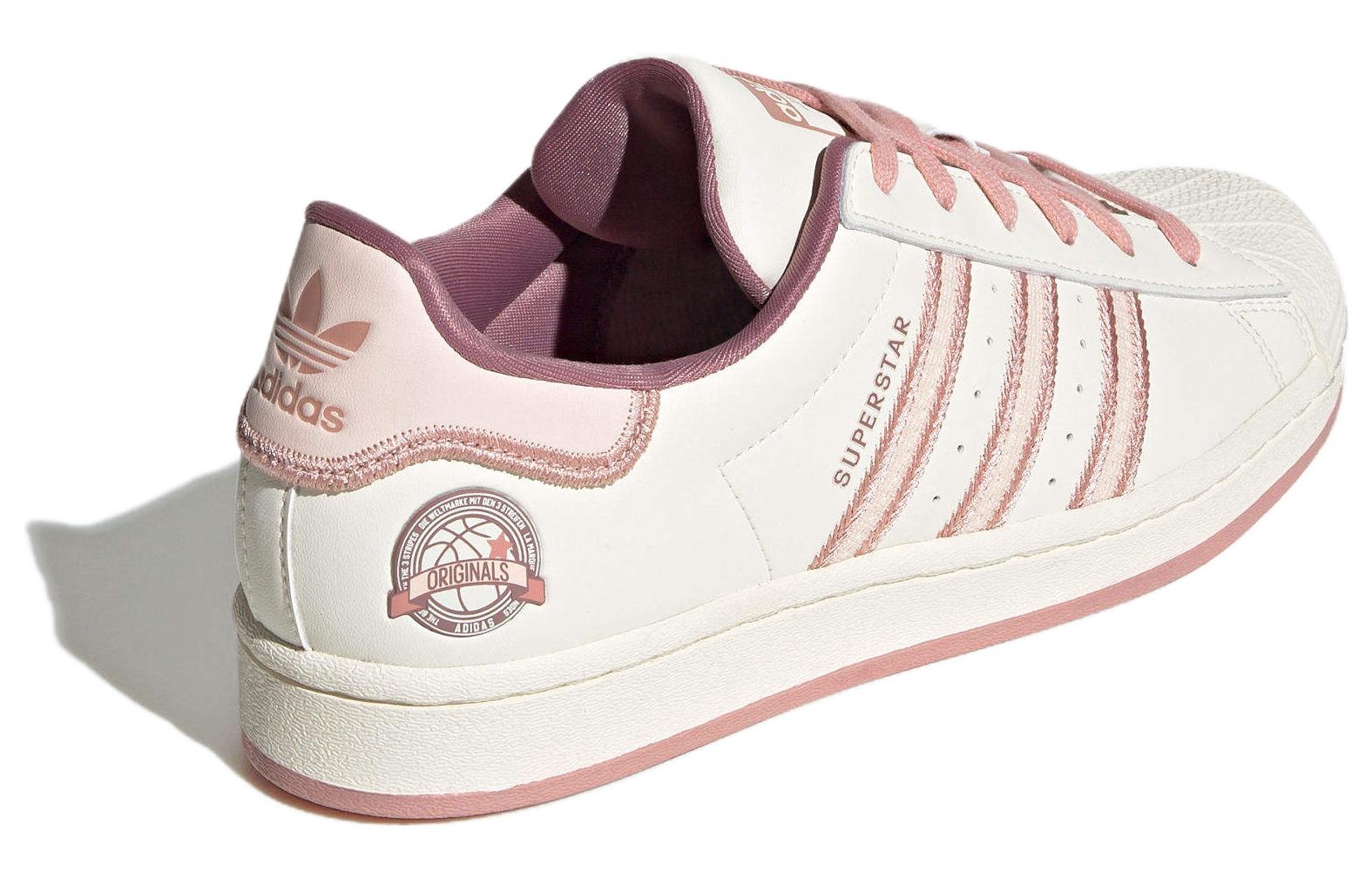 (WMNS) Adidas Originals Superstar Shoes 'Cream White Pink' IE5528 - 4